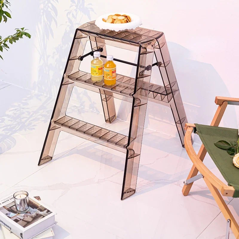 Nordic Light Luxury Ladder chair Folding High Stools