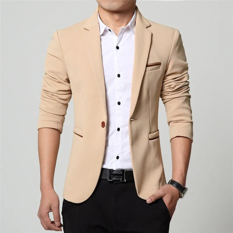 2023 Men slim fit fashion blazer Suit Jacket