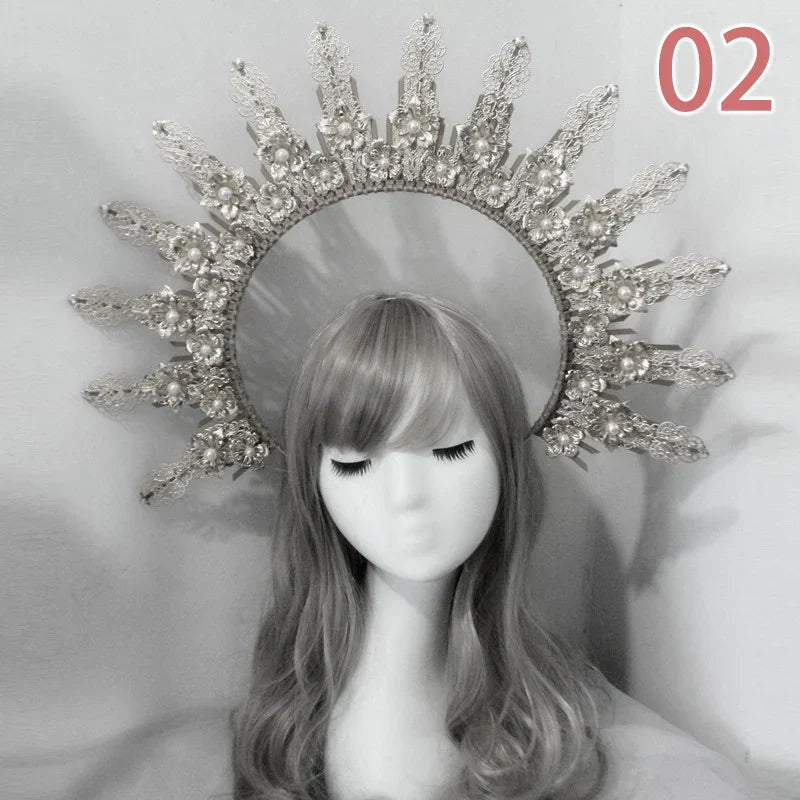 Baroque Headband DIY Material Gothic Lolita Crown Headband