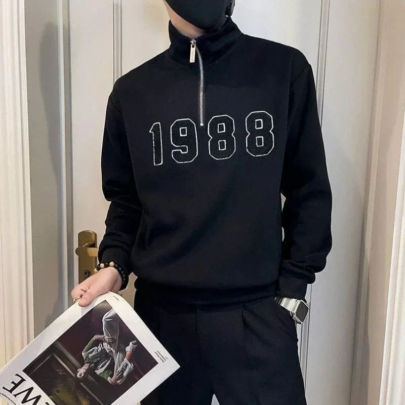 T Shirt for Man Sweatshirts Top White Embroidery