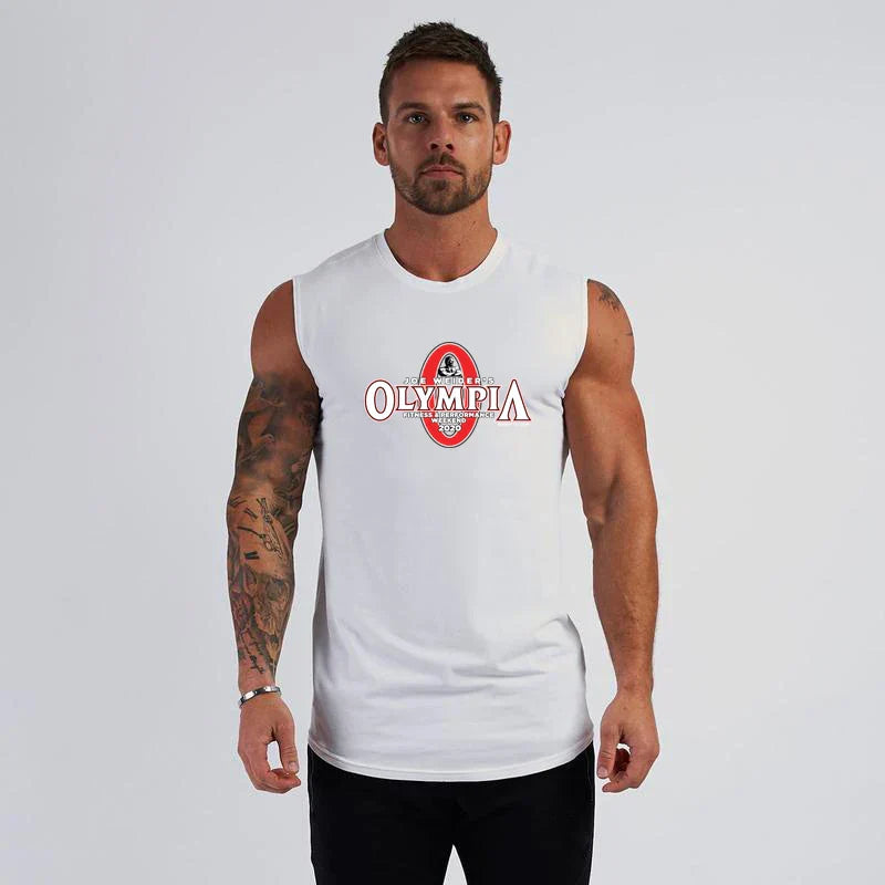 New Workout Running Training Mens Tank Top Gym