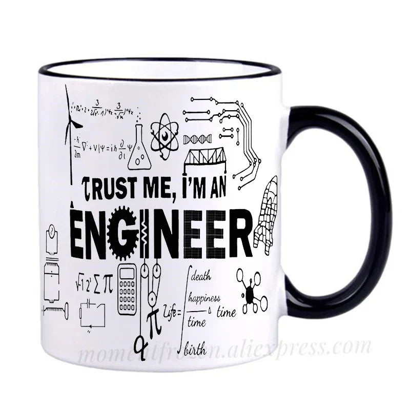 Engineer Cups Mechanic Coffee Mugs Scientific Technical Office