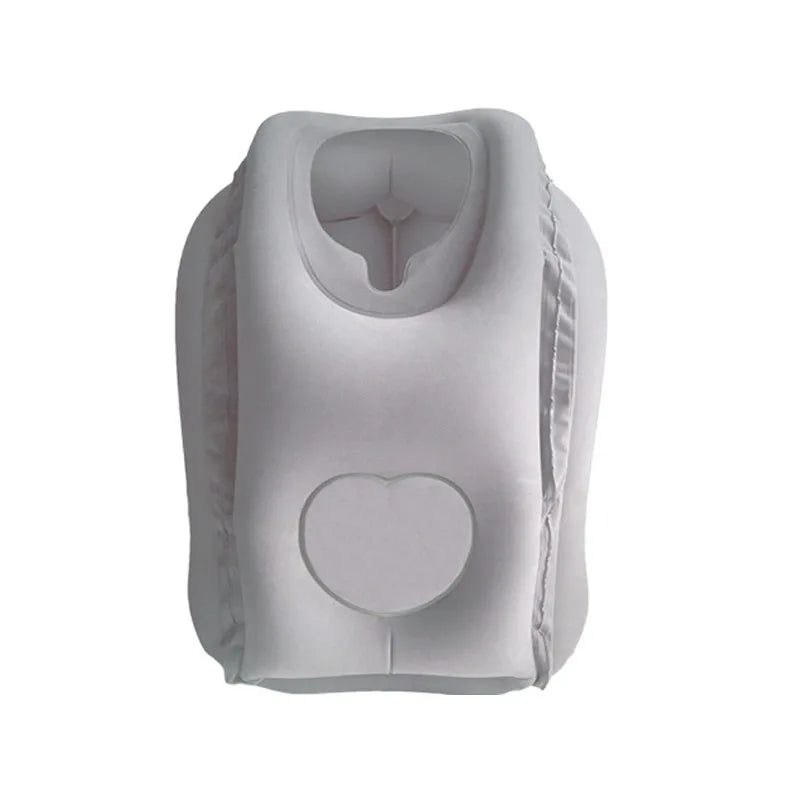 New Pattern Inflatable Travel Pillow Portable Chin Support