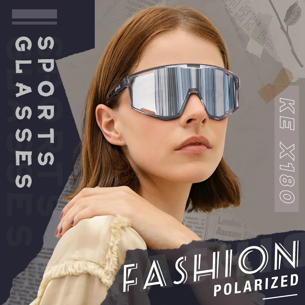 Kapvoe Polarized Cycling Sunglasses Cycling Glasses Outdoor UV400