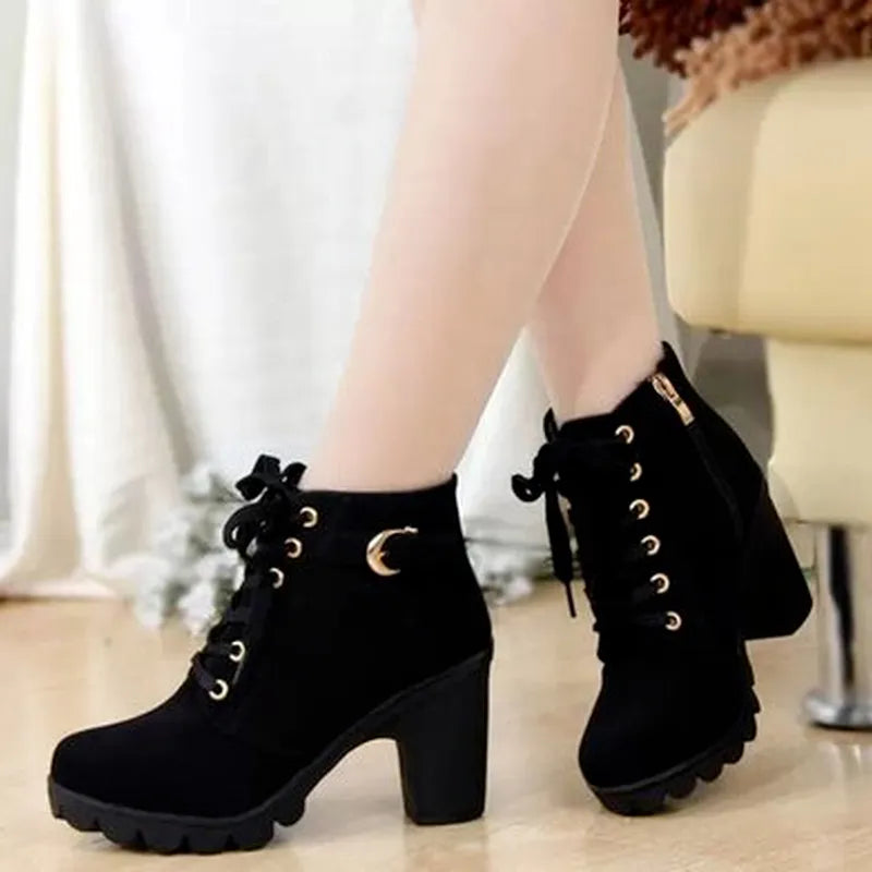 New Women autumn Winter Snow Boots Thick bottom