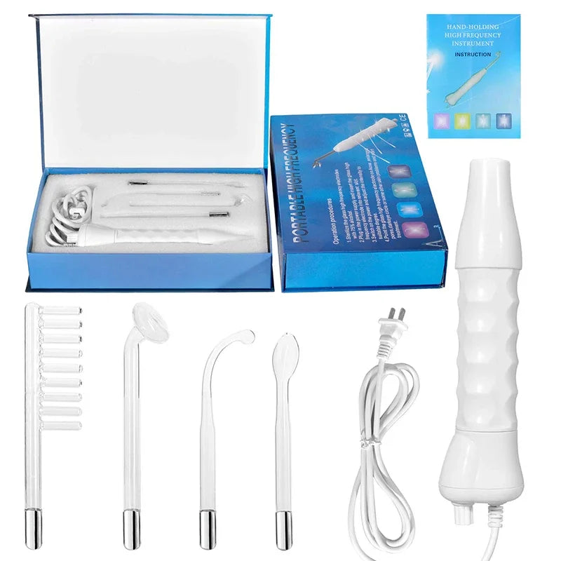 Four-tube electrode skin care rod portable high-frequency facial