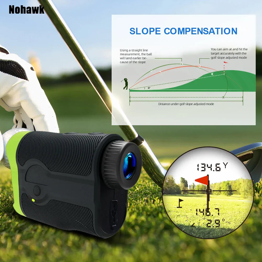 Nohawk Multifunctional Mini Golf Laser Range Finder