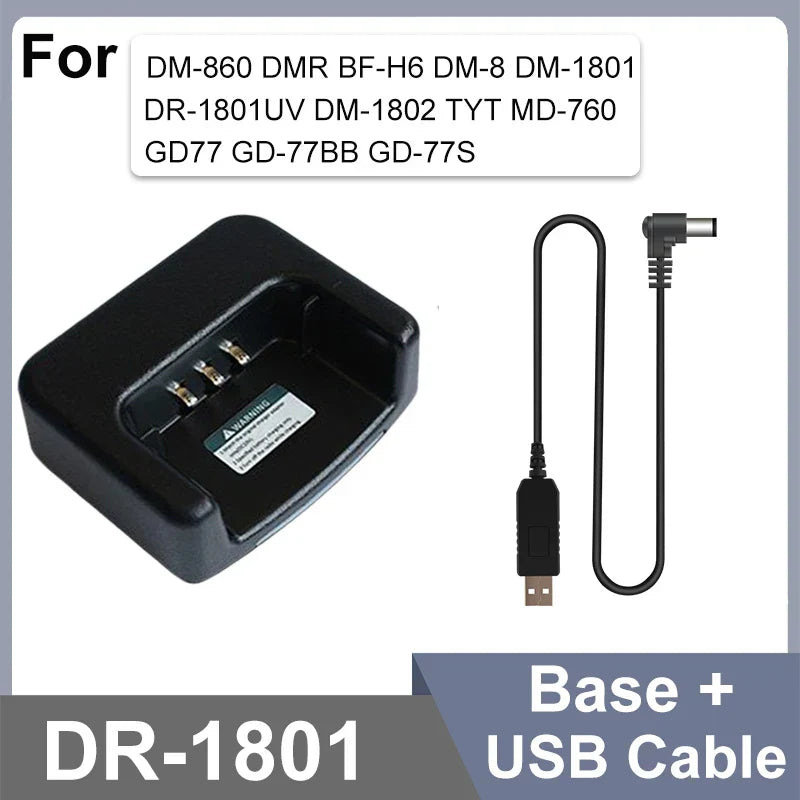 Baofeng DR-1801 Battery USB C Charger Cable Original