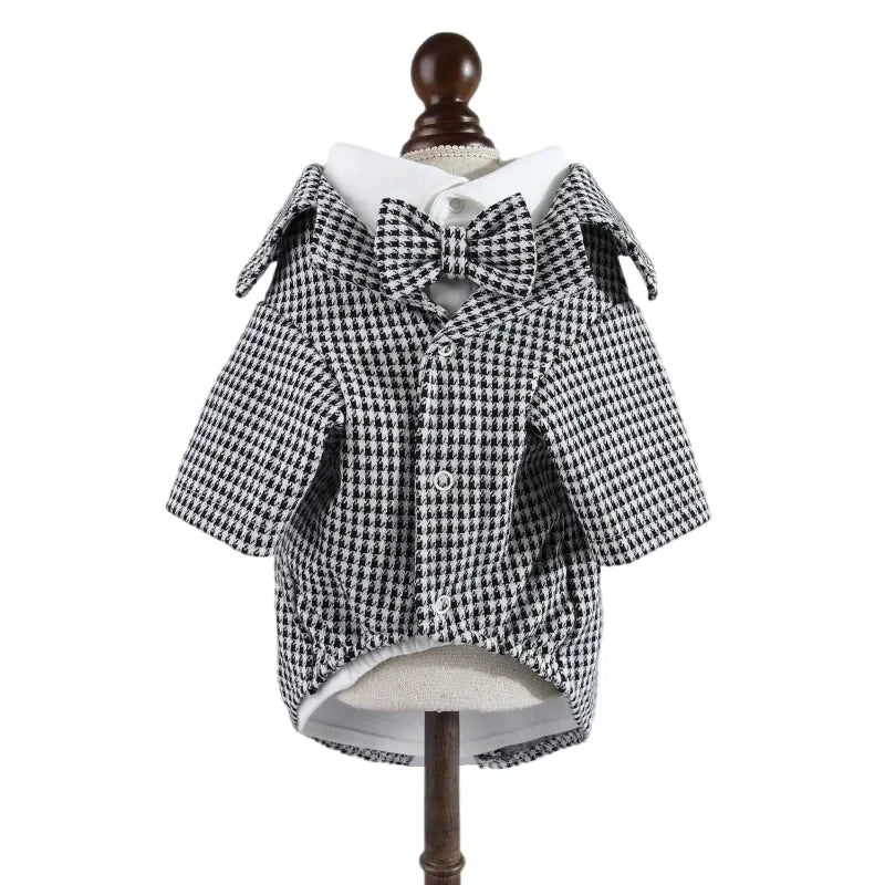Boy Dog Clothes Wedding Suit 2 Pieces/set Pet