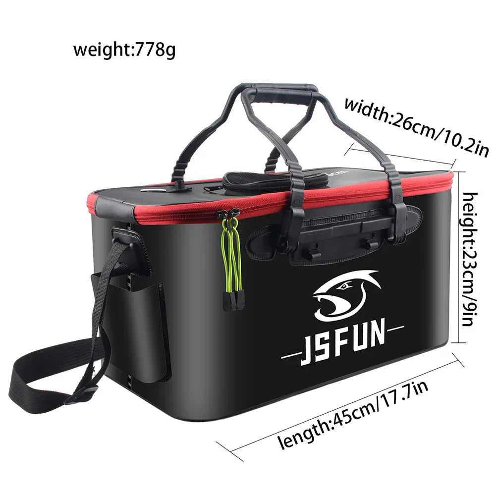 30/40/50CM Folding Fishing Bait Bucket Collapsible Fish Protection