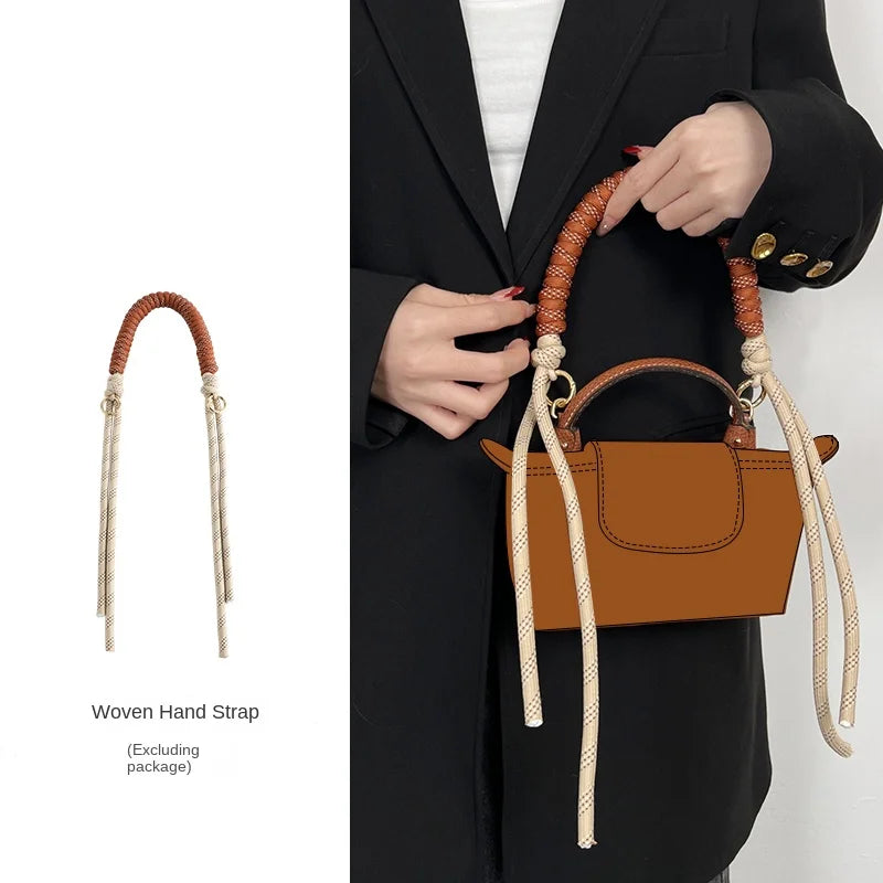 Bag Strap For longchamp Mini Bag Woven Strap