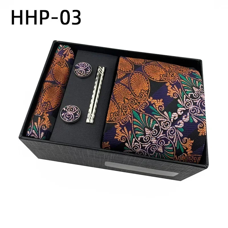 Luxury Tie Set Gift Box for Men Jacquard