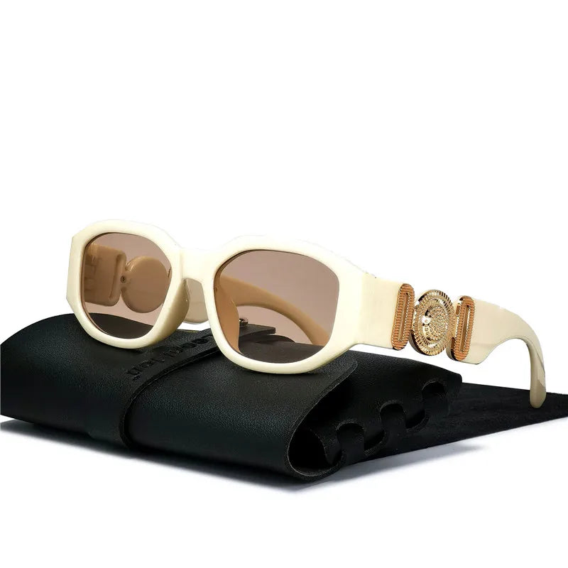 LeonLion Vintage Oval Sunglasses Women Brand Designer Glasses
