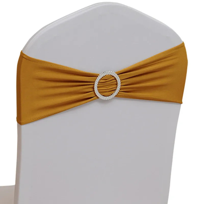 10pcs 50pcs Stretch Spandex Chair Sash Band With