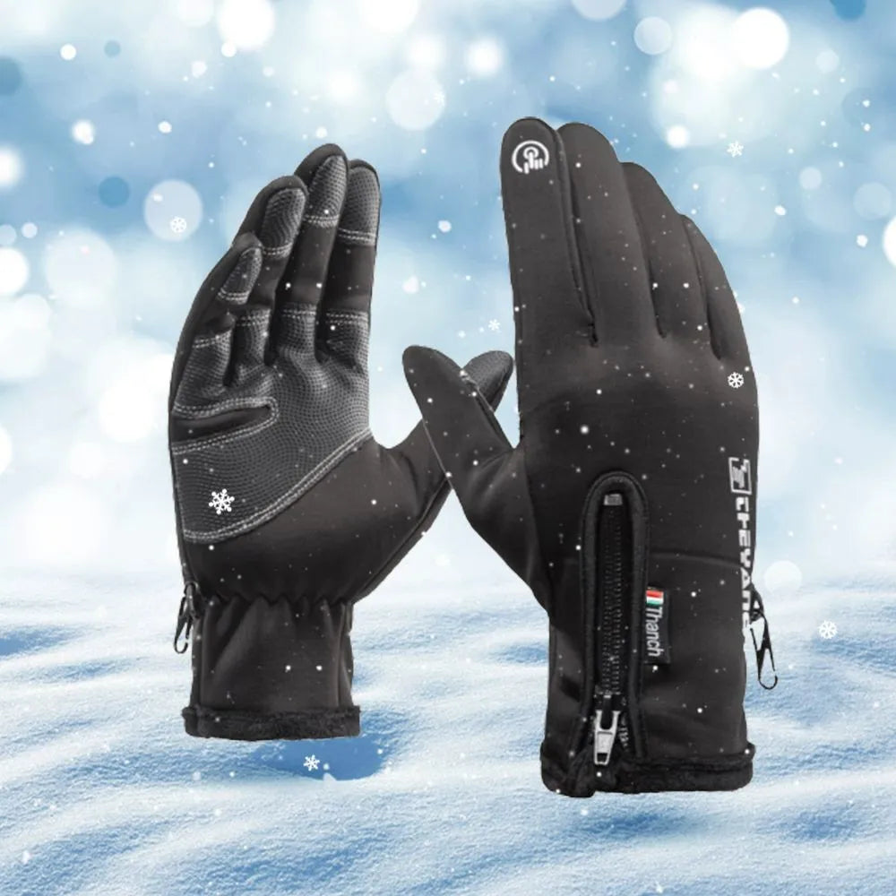 Motorcycle Gloves Winter Thermal Fleece Lined Resistant Waterproof