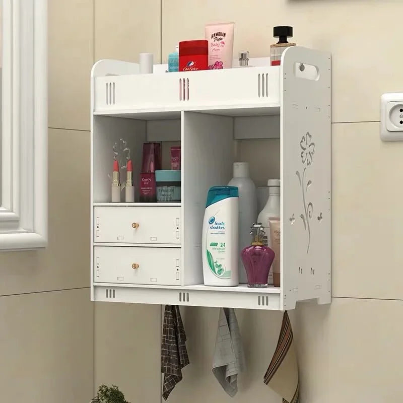 Bathroom Cabinet 38x18x43cm Wall Mounted Bathroom Toilet Furniture