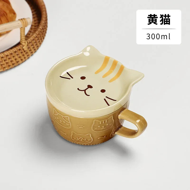 Creative Mug Cute Cartoon Animal Ceramic Mug with