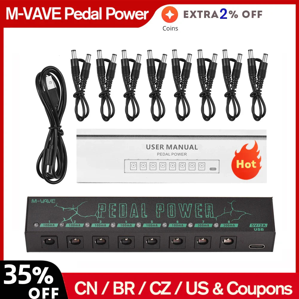 M-VAVE PEDAL POWER Guitar Pedal Power Guitar Effector