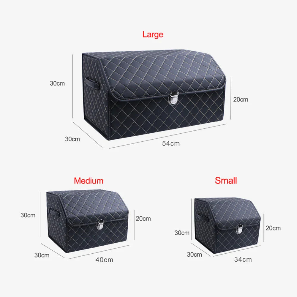 PU Leather Car Trunk Storage Box Top Grade