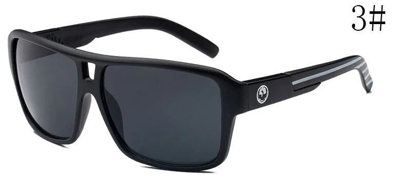 Square Sunglasses Men Dragon Brand Designer Mirror Driving
