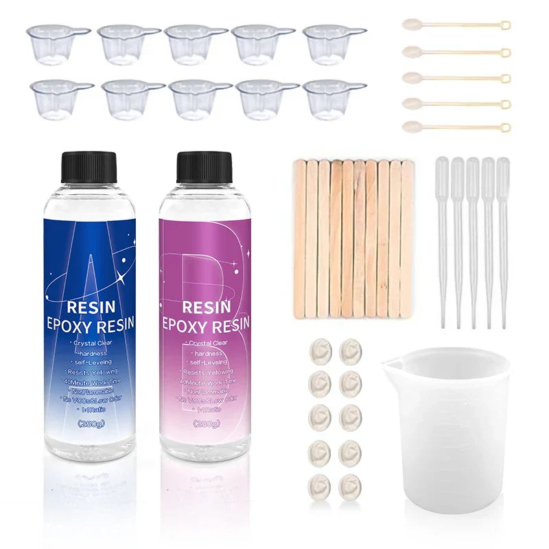 1:1 Crystal Clear Epoxy Resin Kit Bubbles Free