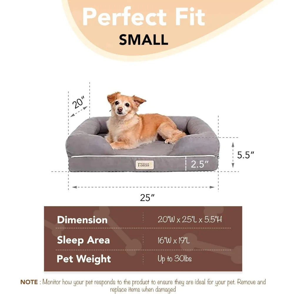 Orthopedic Dog Sofa Memory Foam Mattress Water Resistant