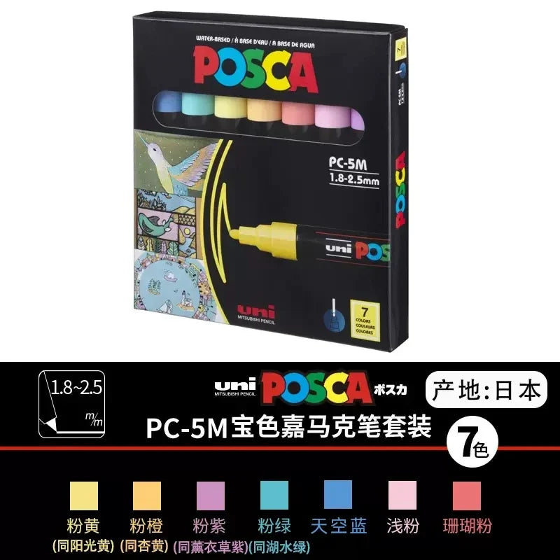 UNI Posca Markers marcadores PC-1/3/5M Acrylic Permanent Graffiti
