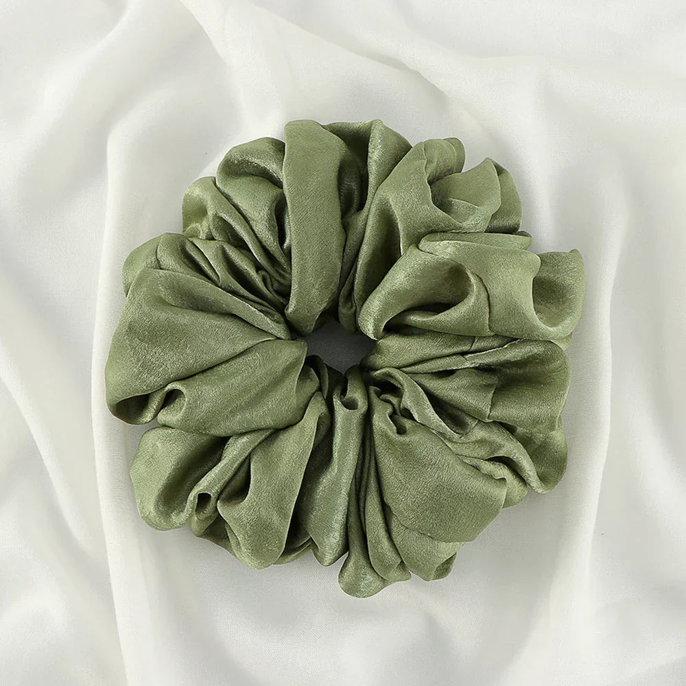 Big Size Shiny Chiffon Scrunchies for Muslim Women