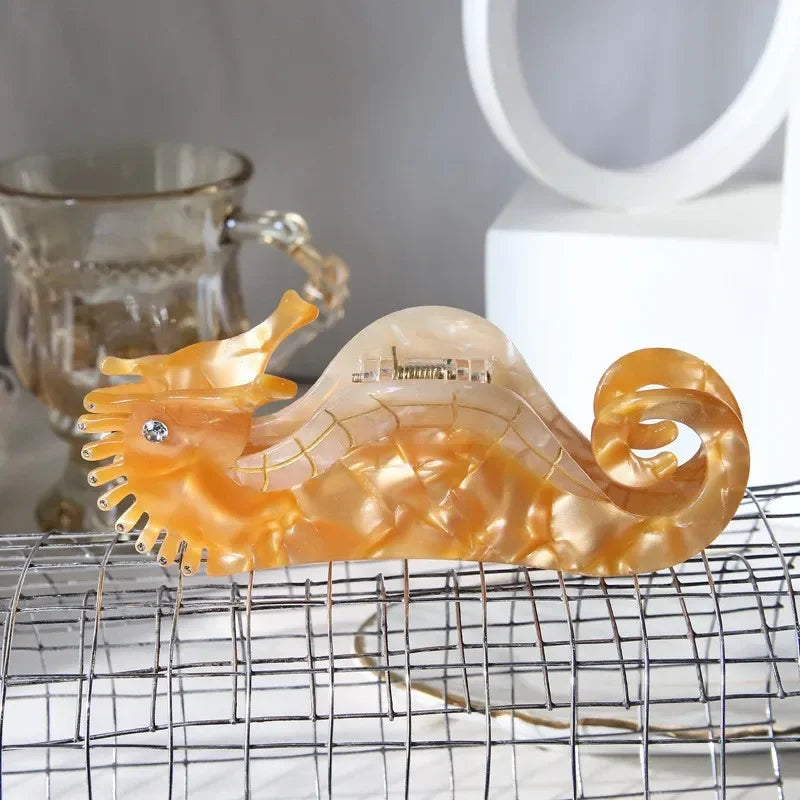 Large Seahorse Hair Clip Marine Series Popular Hair
