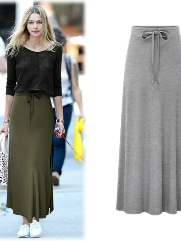 Plus Size Aline Cotton Skirts Hip Slim Women