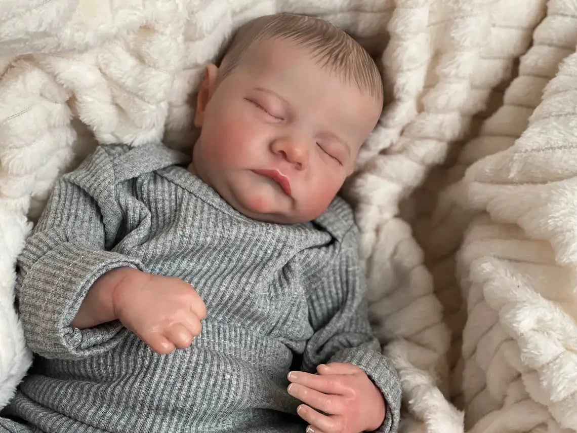 NPK 49CM Levi Newborn Baby Doll Reborn Sleeping