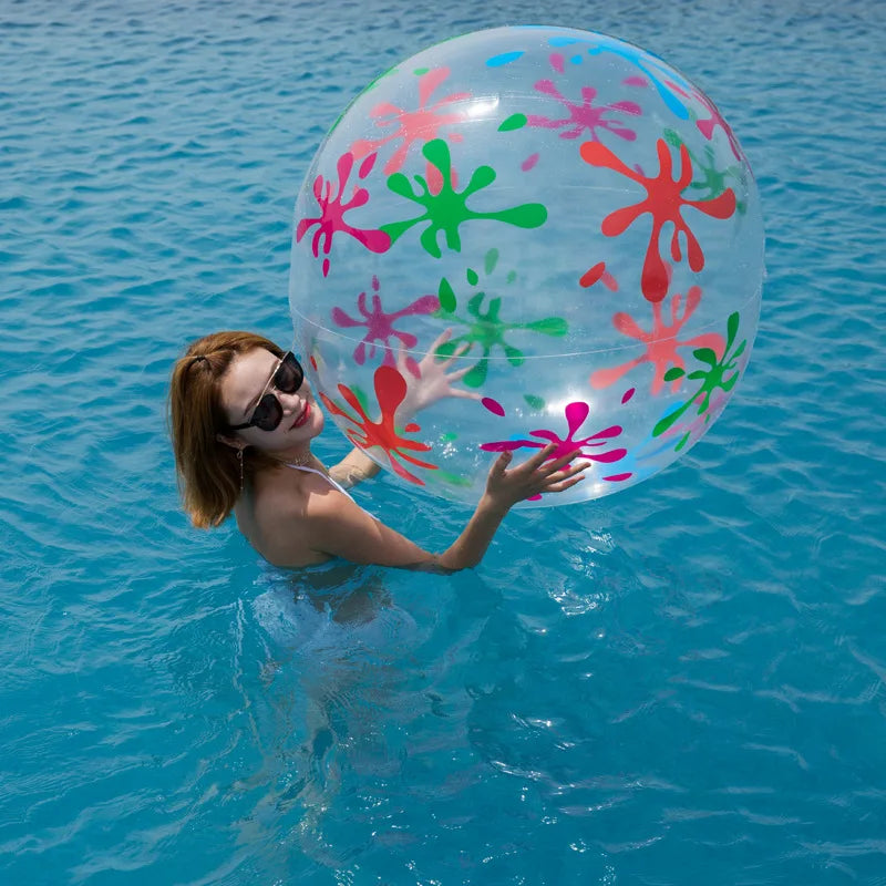 Pack Jumbo Inflatable 31" Giant Beach Ball Crystal