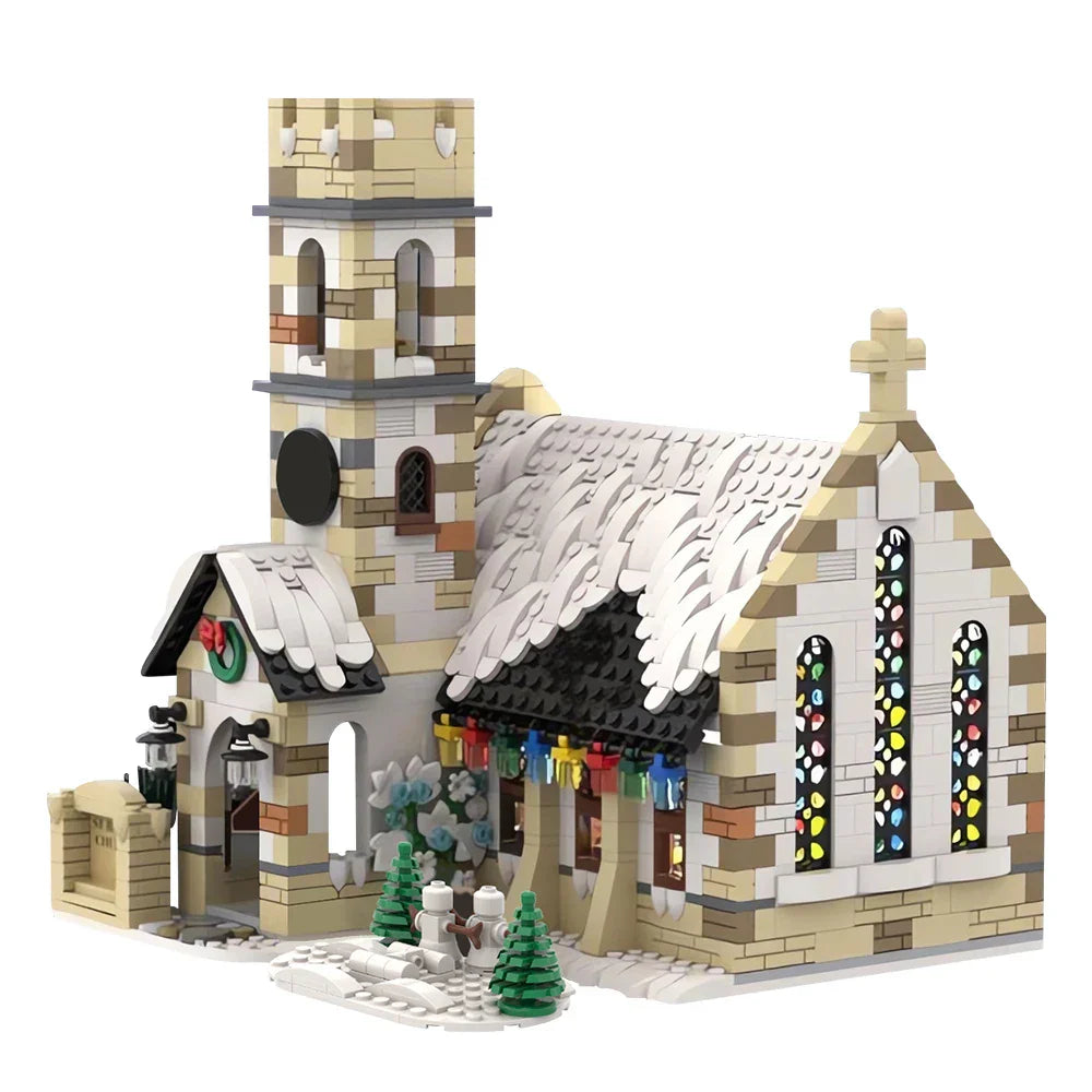 MOC Christmas Winter Village Cafeby Building Holiday Cottage