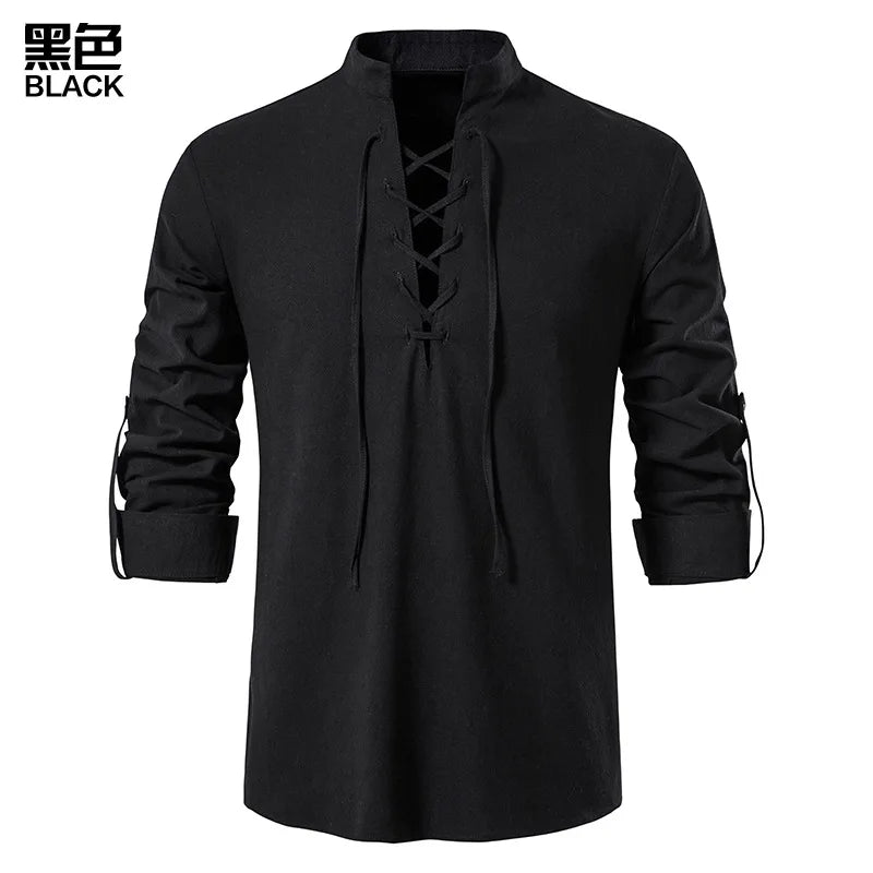 2023 mens new Amazon mens cotton and linen