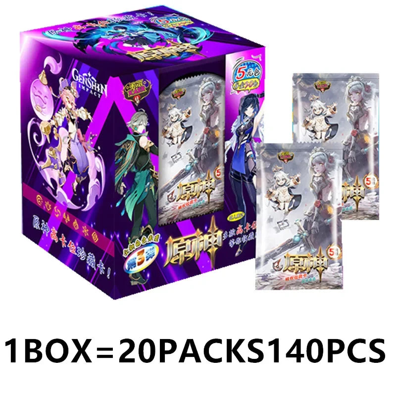 Game Anime Genshin Impact Rare Collectible Card Toy