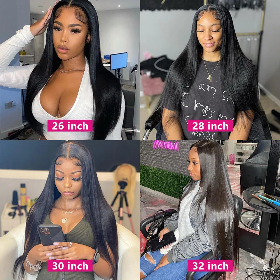 Transparent 360 Lace Frontal Wig 4x4 Lace Closure