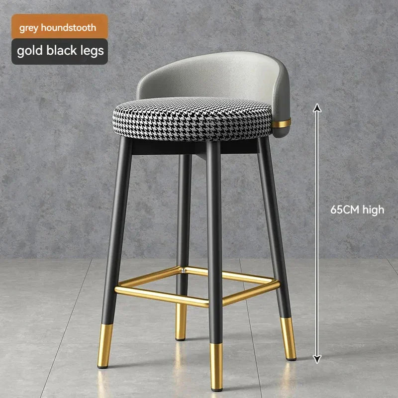 Round Kitchen Bar Chair Modern Luxury Office Reception