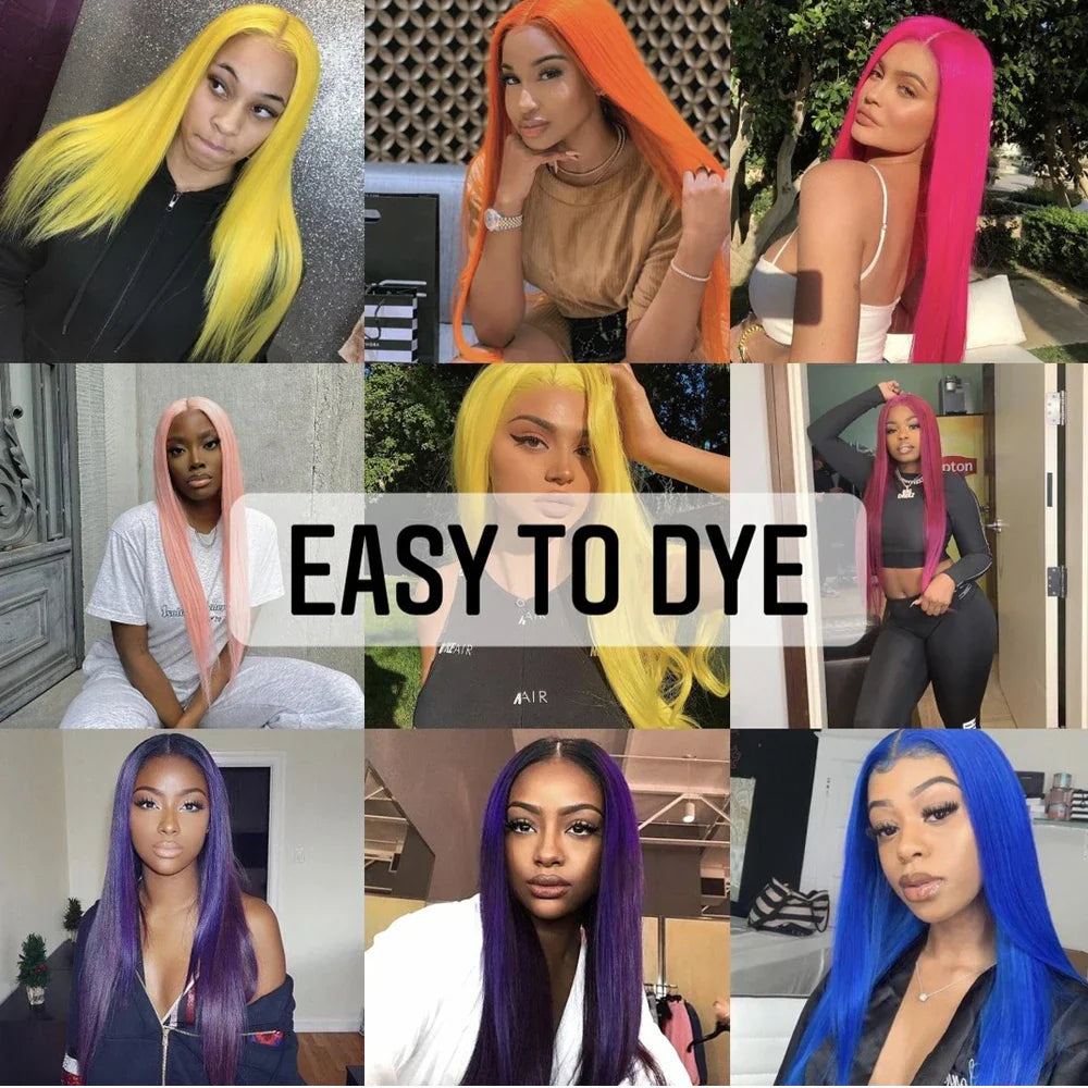 4x4 Lace Closure 613 Wig Straight Blonde Lace