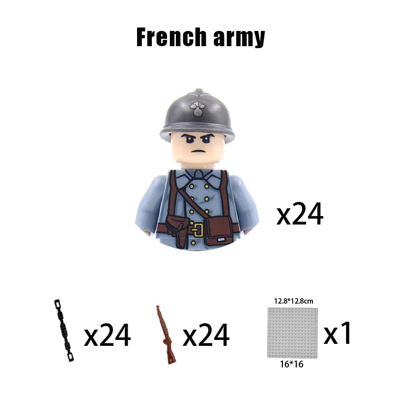 New WW2 Military Building Block Germany US British