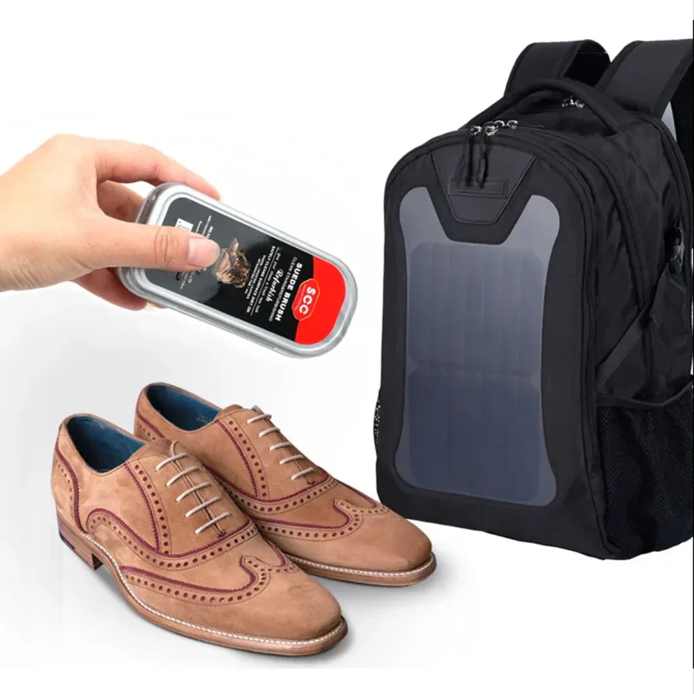 1Pc Suede Shoe Brush Plastic Sponge Shoe Cleaning