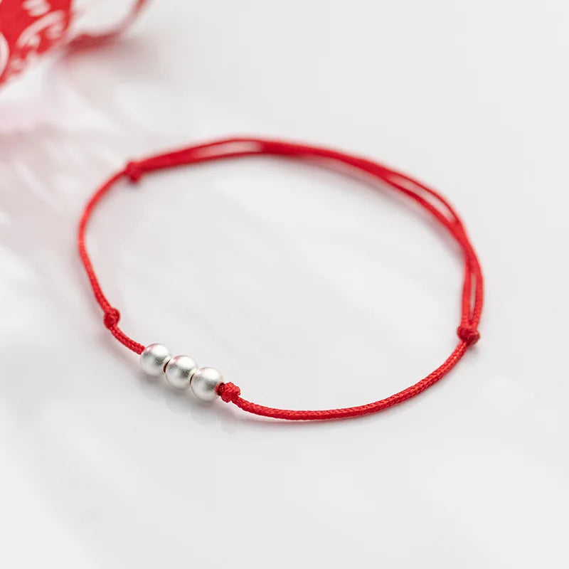 La Monada 14-20cm Frosted Bead Red Thread For