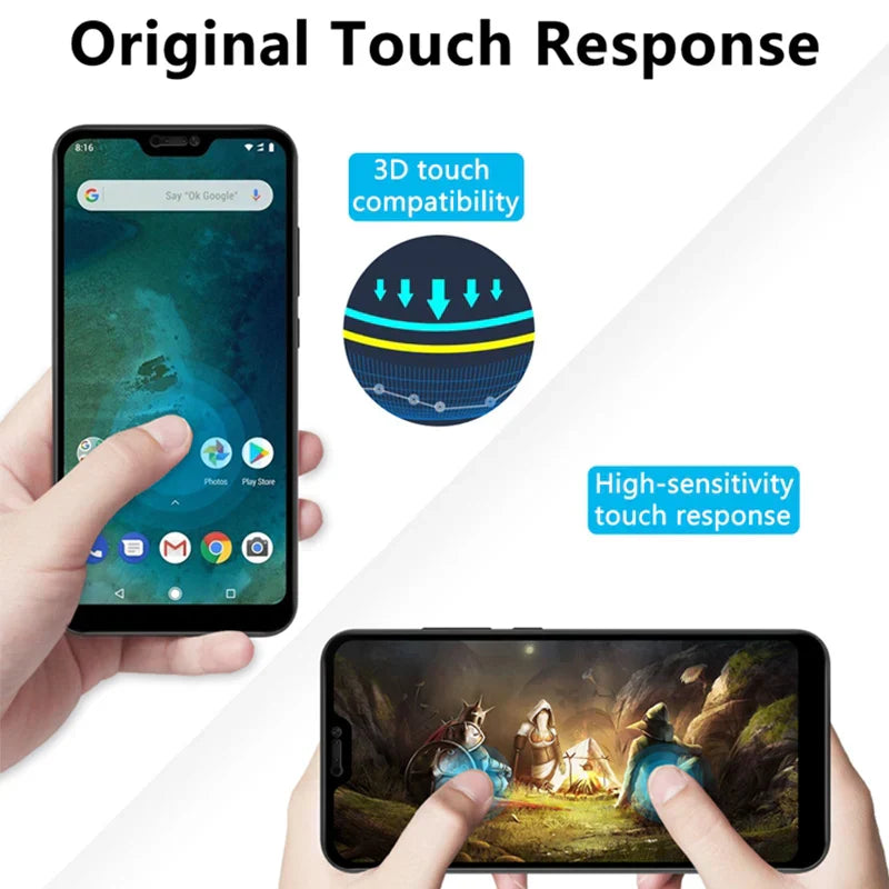 3 Pcs Tempered Glass for Xiaomi Mi 8
