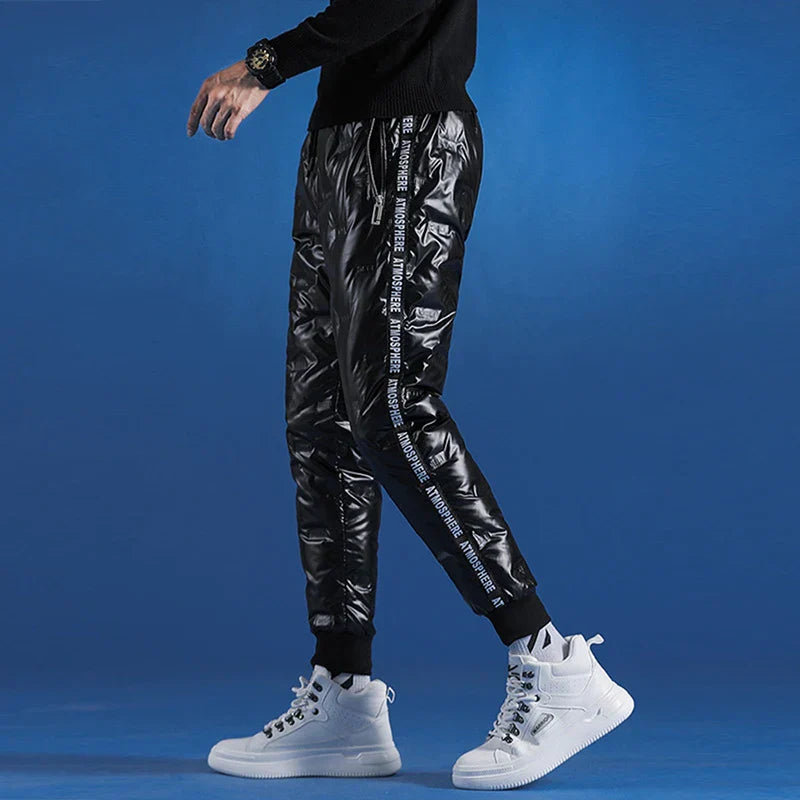 Men's Casual Darkwear Thick Pants Outwear Slim Fit