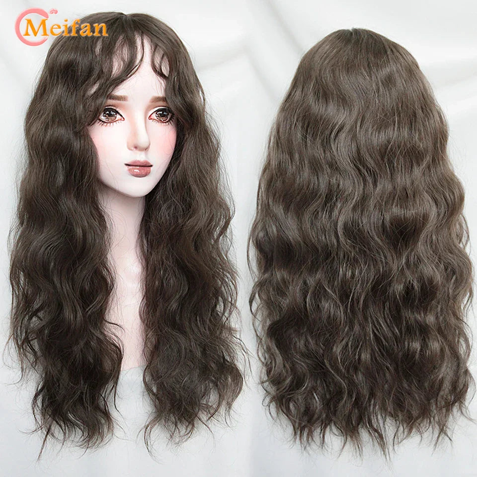 MEIFAN Long Lolita Ombre Harajuku Wig With Bang