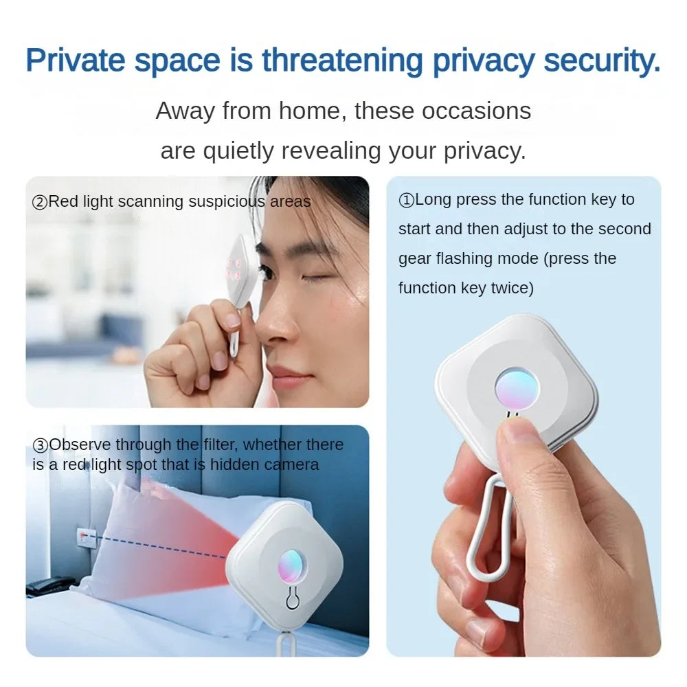 Anti-spy Hidden Camera Detector Portable Lnfrared Detection Security