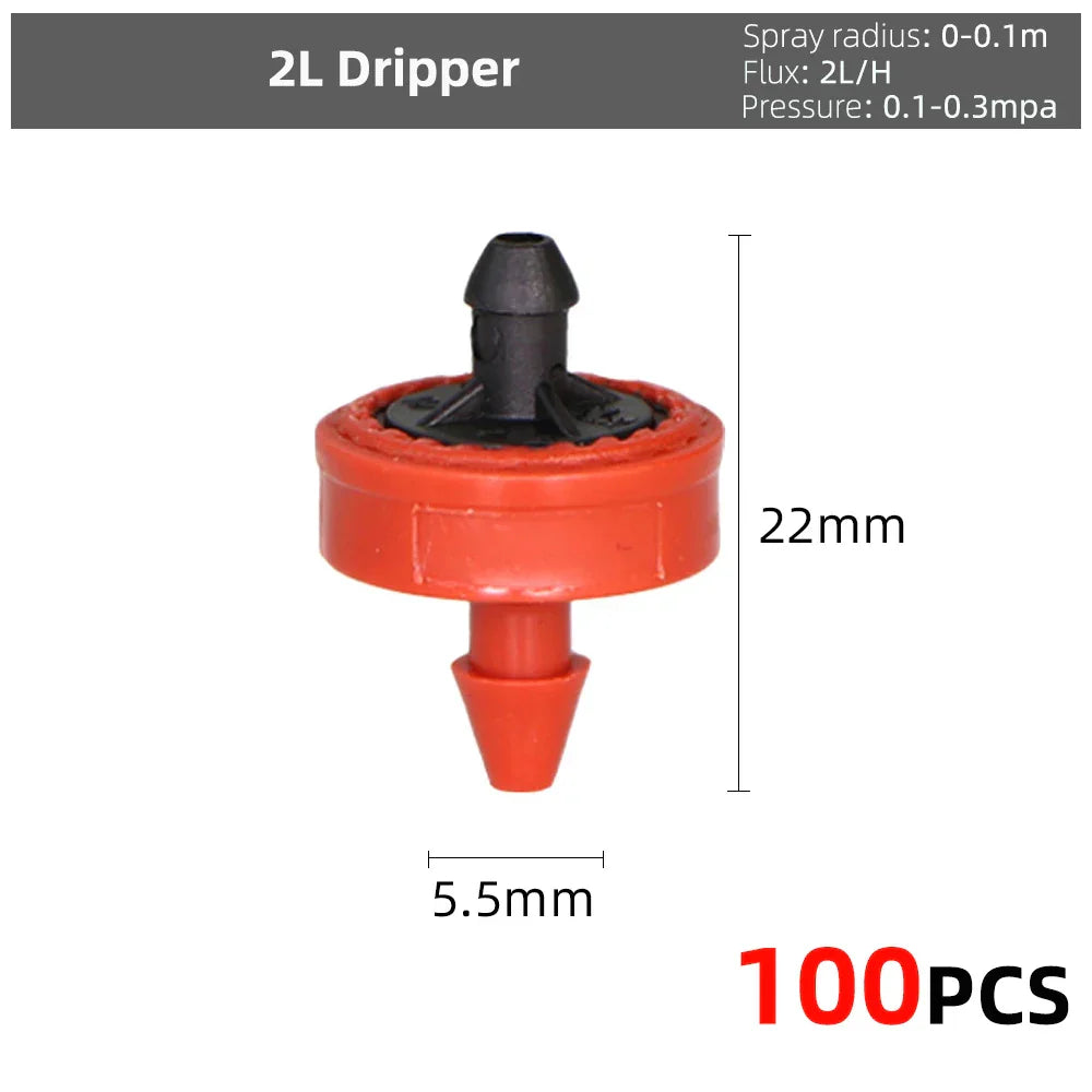 5-50m Garden Watering System 90/180/360 Degree Refraction Nozzle