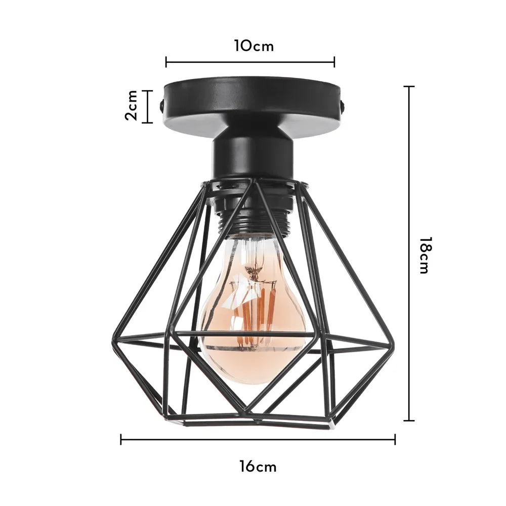 Nordic creative iron single head chandelier simple modern