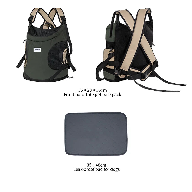 Puppy Kitten Travel Chest Sling Bag Pet Front