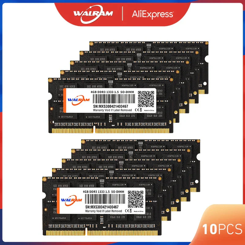 WALRAM Ram memory ddr4 ddr3 10Pcs For laptop