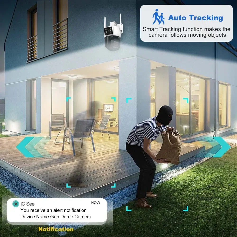 9MP 4K HD WiFi IP Camera Outdoor 8X